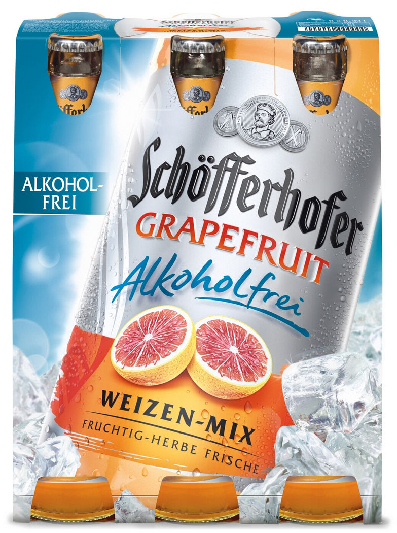 Schöfferhofer Grapefruit Alkoholfrei 6x0,33l Flasche inkl. Pfand