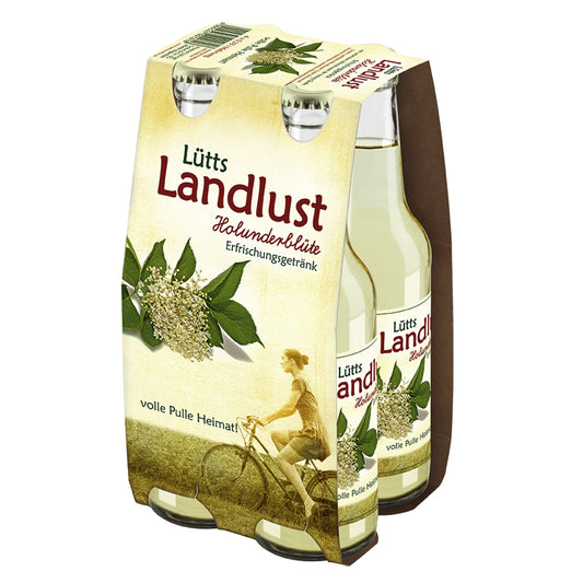 Lütts Landlust Holunder 4x0,33l Flasche inkl. Pfand